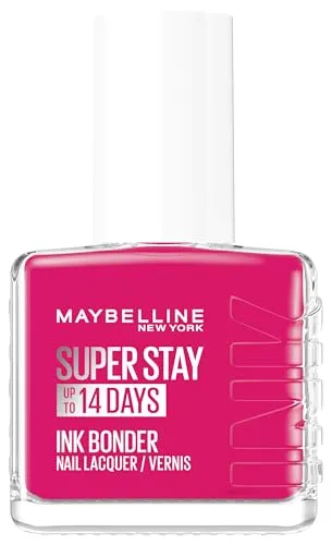 Maybelline New York Super Stay Ink Bonder Nagellack 180 Rose Fuchsia – langanhaltender Nagellack für starke Nägel und intensive Farbe, 12.3 ml