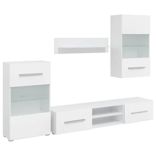 vidaXL 5-tlg. Wohnwand mit LED-Beleuchtung von vidaXL