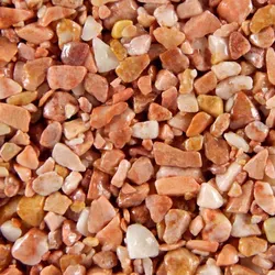 Terralith Steinteppich Marmor Komplett-Set für 1qm in rot von Terralith