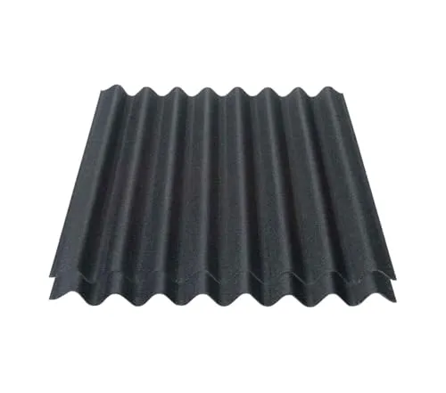 Onduline Easyline Dachplatte - 2x0,76m² Bitumenwellplatte in schwarz - Dachbau: Ideal für Vordächer, Gartenhäuser und mehr. Wasserdicht und stabil bei Dachneigungen von 7° bis 90°, leicht zu transportieren und langjährig farbbeständig.