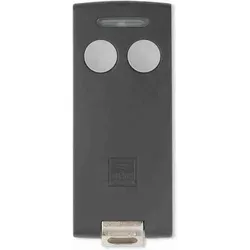 TXQ504C2 - Vorcodierter 2-Funktions-Sender (433 MHz) - Automatisierungstechnik mit hoher Reichweite bis zu 150 m, ideal für die Fernsteuerung kompatibler Geräte. Stoßfestes Gehäuse und über 4 Milliarden vorprogrammierte Codes.