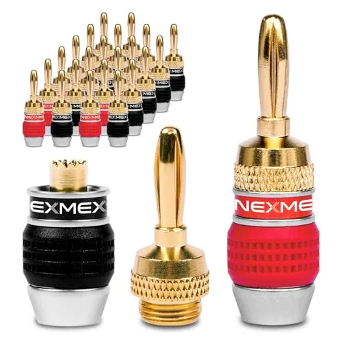 NEXMEX Bananenstecker für Lautsprecherkabel