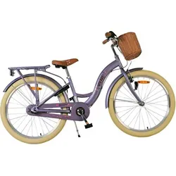 VOLARE Jugendfahrrad Blossom 3-Gang 24 Zoll, lila von Volare