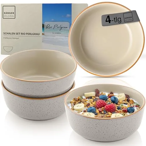 Sänger Rio Perlgrau Schüssel Set 4-teilig in grau von Sänger