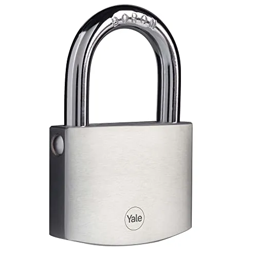 Yale Vorhängeschloss Messing mit Chrom-Finish, 70 mm von Yale