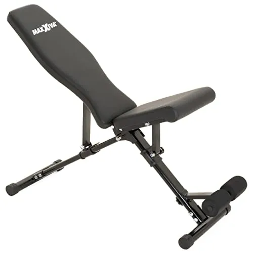 Fitnessbank Hantelbank klappbar Multifunktion Training Bauchtrainer Schrägbank mit 9-fach verstellbarer Rückenlehne, 4-fach verstellbarer Sitz, Belastung 300kg, Sit Up