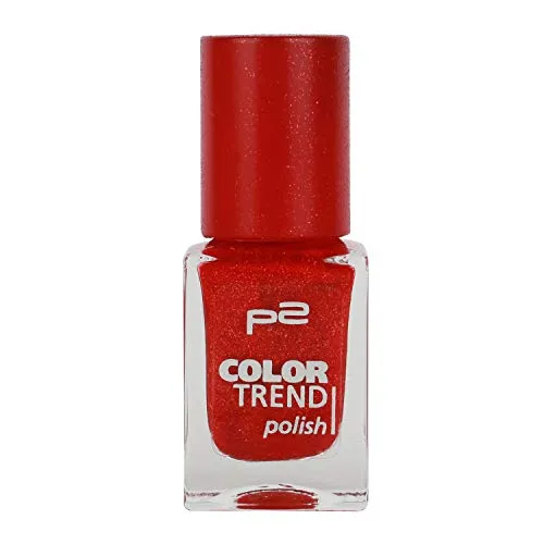 P2 Color Trend Nail Polish Nr. 020 red sand Inhalt: 10ml - Nagellack für tollen Sand-Effekt auf dem Nagel.