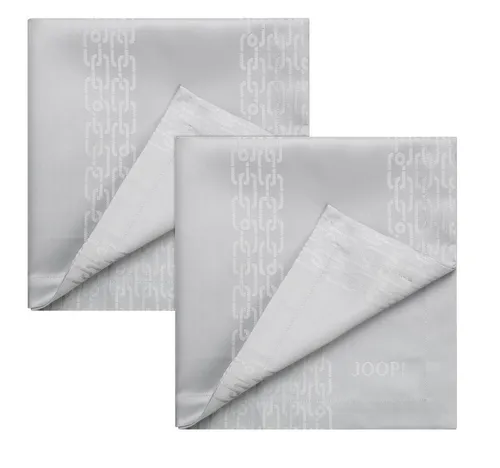 JOOP! Servietten 2er-Set Chains, silber in silber von JOOP!