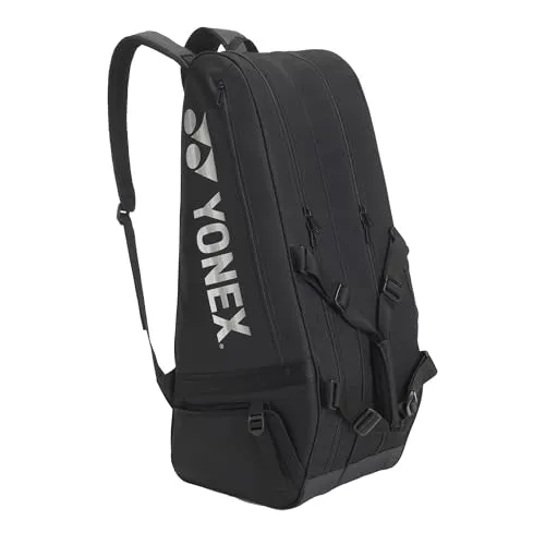 Yonex Racketbag Gearlogic 2026 - Schlägertasche schwarz - Praktische Tennistasche mit 2 großen Hauptfächern und Schuhfach. Ideal für den Transport von Schlägern und Zubehör. Robustes Material, komfortables Rucksacktragesystem.