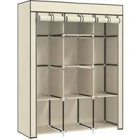 Homcom Stoffschrank Weiß