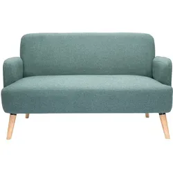 Skandinavisches Sofa ISKO 2-Sitzer in grüngrauem Stoff