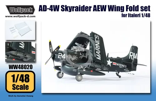 AD-4W Skyraider AEW Wing Fold set (for Italeri) Wolfpack WW48020 Zusatzset