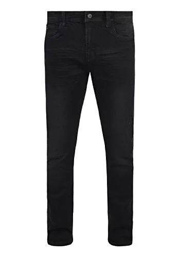 Indicode IDAldersgate Herren Jeans Hose Denim Slim Fit - Black (999) - Herren-Jeanshose im Slim Fit mit Stretch und Destroyed-Look, ideal für vielseitige Outfits und nachhaltige Produktion durch Better Cotton Initiative.