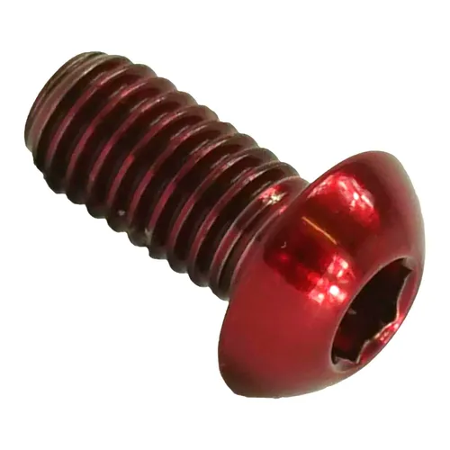 Titan M6x10 Innensechskant Linsenkopf Schraube Ti iso 7380 Rot