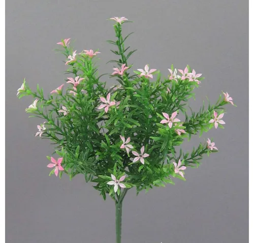 Kunstpflanze Kunstblumen STERNBLÜTENBUSCH Sternblütenzweig ca. 33cm., Gasper, Höhe 33.00 cm