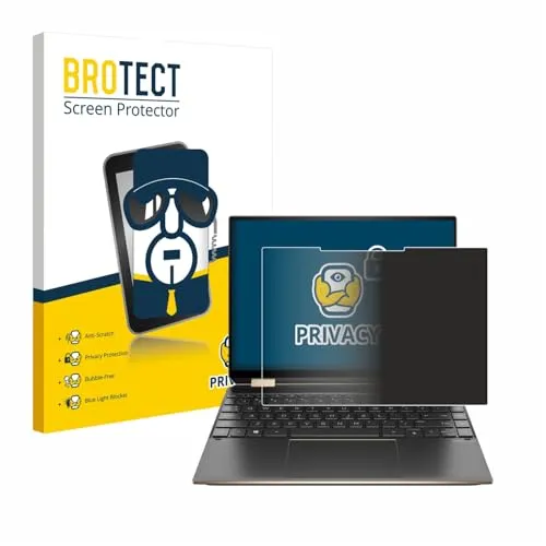 BROTECT Anti-Spy Blickschutzfolie für HP Spectre x360 (14-eX) 2021 Privacy Screen Protector [Displayschutz-Folie, Sichtschutz, Blaulichtfilter]