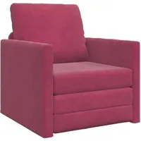 vidaXL Boden-Sofa Einzel-Wanderstuhl Weinrot von vidaXL