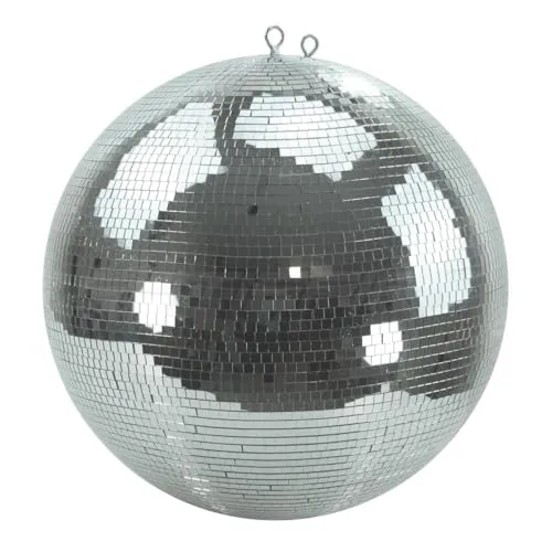 Spiegelkugel 50cm - silber - PROFI Discokugel mit Echtglas - Licht & Bühne: 50cm große PROFI Spiegelkugel mit Echtglasfacetten für maximalen Diskoeffekt und hohe Sicherheit, ideal für Tanzflächen und Events.
