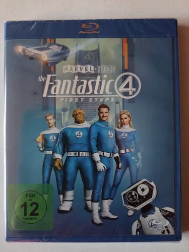 The Fantastic Four - First Steps [Blu-ray] - Spannender Superheldenfilm, freigegeben ab 12 Jahren, ideal für Fans von Action und Abenteuer.