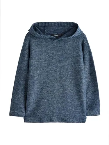 NEXT Jungen Gestricktes Kapuzensweatshirt Dunkelblau 116