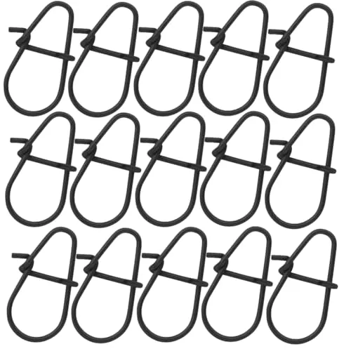 SPRO Angelwirbel Spro Matte Black HD Snap - 15 Einhänger