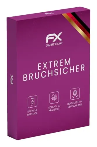 Produktbild atFoliX Glasfolie kompatibel mit Fluke 179 Panzerfolie, 9H Hybrid-Glass FX Schutzpanzer Folie
