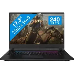 GIGABYTE AORUS 17 BSF-H3DE654SH - 17,3 Zoll Gaming Laptop, Intel Core i7, 16GB RAM, 1TB SSD, RTX 4070 und 240Hz QHD Display für flüssiges Gaming