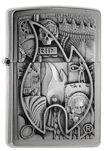 Zippo 16396 Feuerzeug, Chrom, Silber, 6.0 x 4.0 x 2.0 cm, 1 Einheiten