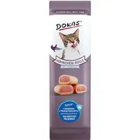 Dokas Getrocknete-Natursnacks Hühnchenrolle mit Thunfisch für Katze
