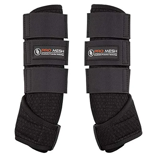 Bieman Fesselkopf Gamaschen Pro Mesh Flex | schwarz | Gr. M - Gamaschen & Schützer für Pferde, atmungsaktives Mesh-Material für optimalen Komfort und Schutz während des Trainings.