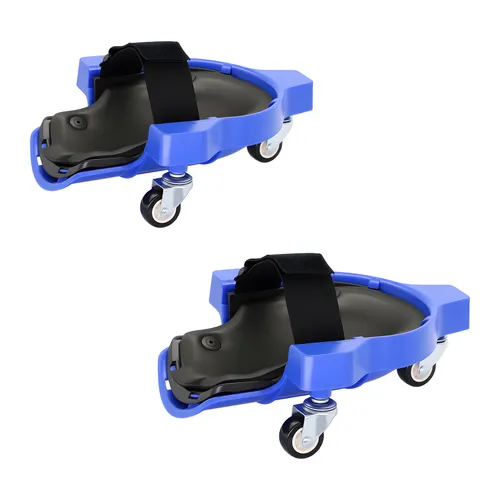 Relaxdays Knieschoner auf Rollen, bis 100 kg, gelenkschonend, blau - Ergonomische Knieschoner auf Rollen für komfortable Bodenarbeiten. Mit 3 leichtgängigen Lenkrollen für flexibles Arbeiten ohne Aufstehen. Verstellbarer Klettverschluss sorgt für sicheren Halt. Ideal für Handwerk, Bau und Garten.