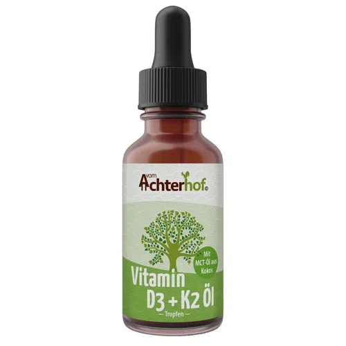 Vitamin D3 K2 Tropfen 50ml | Hochkonzentriert für dein Wohlbefinden - Vitamin D Präparate mit 1400 Tagesdosen, ideal für Knochen und Immunsystem. Hochwertiges MCT Öl sorgt für optimale Aufnahme ohne künstliche Zusätze.