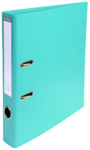 Exacompta 53503E Premium PP-Ordner Prem´Touch. 5 cm schmal DIN A4 Kunststoffbezug außen Papierbezug innen Rückenschild austauschbar Ringordner Aktenordner Briefordner Plastikordner hellgrün