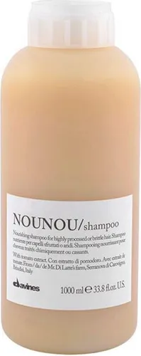 Davines Essential Haircare Nounou Shampoo 1000 ml - Haarshampoo für sehr trockenes und geschädigtes Haar, nährt intensiv mit Fiaschetto Tomaten-Extrakt und verleiht Glanz und Geschmeidigkeit.