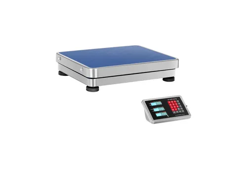 Steinberg Systems Plattformwaage kabellos 0,2 - 150 kg - Industriewaage mit kabellosem Bedienfeld für komfortable Handhabung. Wiederaufladbarer Akku und große Wiegefläche von 40 x 50 cm machen sie ideal für den täglichen Einsatz.