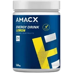 AMACX Getränkepulver Energy Drink Zitrone | 1000g Dose