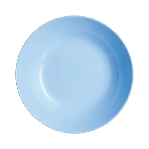 Dajar Suppenteller Hartglasgeschirr Tiefteller, Tief Teller, Essteller Diwali Light Blue 20cm LUMINARC, blau, 20 cm