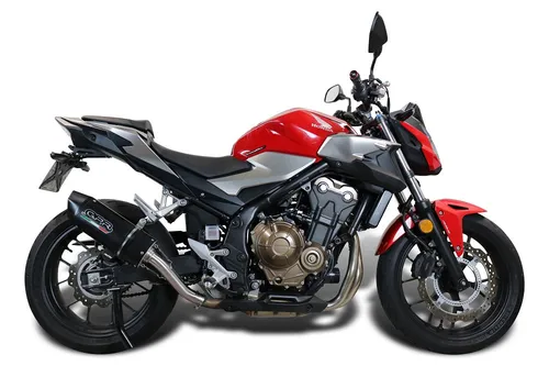 GPR Slip-On Auspuff Furore Schwarz für Honda CB 500 X 2019-2024