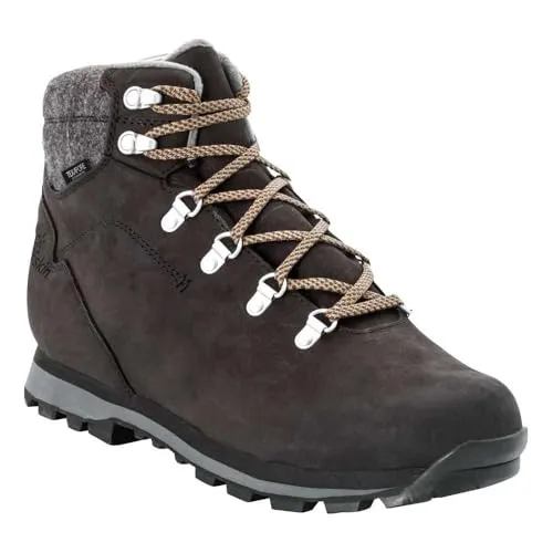 Jack Wolfskin Herren Thunder Bay Texapore Mid M Sneaker, Phantom Grey, 42 EU - Wasserdichter und atmungsaktiver Winterschuh mit wärmender Isolation und griffiger Sohle für optimalen Halt auf Wanderungen.