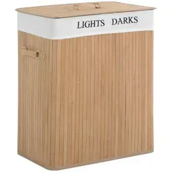 Homcom 100L, Natur, Naturmaterialien, 32x63x52 cm, Ordnen & Aufbewahren, Wäschekörbe & Tonnen