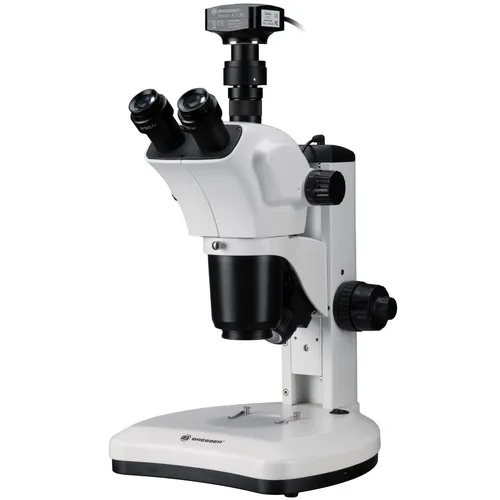 BRESSER Science ETD-301 Trino Zoom-Stereomikroskop mit MikroCam II - Hochwertiges Stereomikroskop für präzise Beobachtungen. Mit 9-fach Zoom und moderner Kamera für gestochen scharfe Aufnahmen. Ideal für Wissenschaft und Technik.