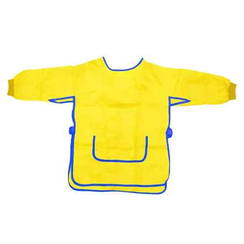 EDUPLAY 240-062 Malkittel für Kinder, Universalgröße aus 100 % Polyester, gelb (
