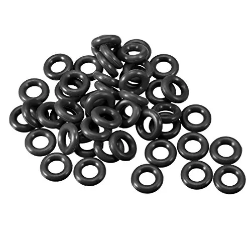 sourcing map 50 Stück Nitrilkautschuk O-Ring Metrische Dichtung Gummi Dichtungsring Dichtungen 5mm Außendurchm. 2mm Innendurchm. 1,5mm Breite