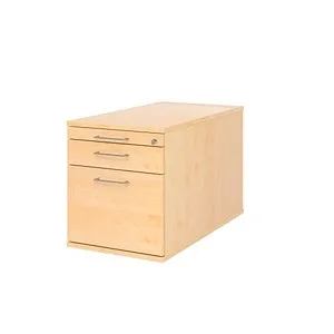 Hammerbacher Rollcontainer 80cm mit 1 Schub - Büroschränke: Robuster Rollcontainer mit Zentralverriegelung und Hängekorb, ideal für effiziente Büroorganisation und maximalen Stauraum.