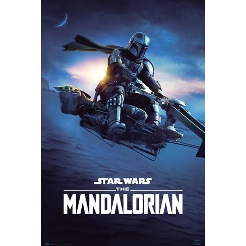 Poster STAR WARS : The Mandalorian - Speeder Bike - 61x91,5cm 59867 ge