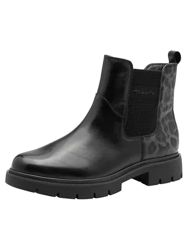 Tamaris Comfort Damen Chelsea Boots mit Reißverschluss in schwarz von Tamaris