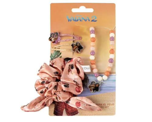 Disney Haarstyling-Set Moana Kinder Accessoires im kompakten Format für unterwegs, Spar-Set