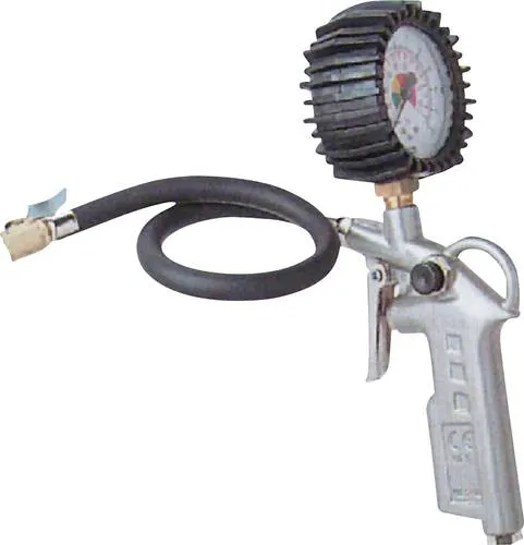 GÜDE Druckluft-Reifenfüller - Druckluft-Reifenfüller für präzises Aufpumpen mit robustem Aluminiumgehäuse und 75 mm Manometer, ideal für Werkstätten und Hobbyanwender.