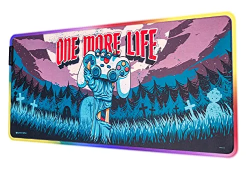 Grupo Erik Gaming Mauspad XXL LED Rutschfest und Wasserabweisendes Mauspad für Schreibtisch - Zubehör