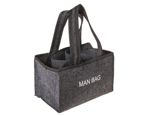 Out of the Blue Tragetasche Flaschenträger anthrazit 6 Flaschen Man Bag